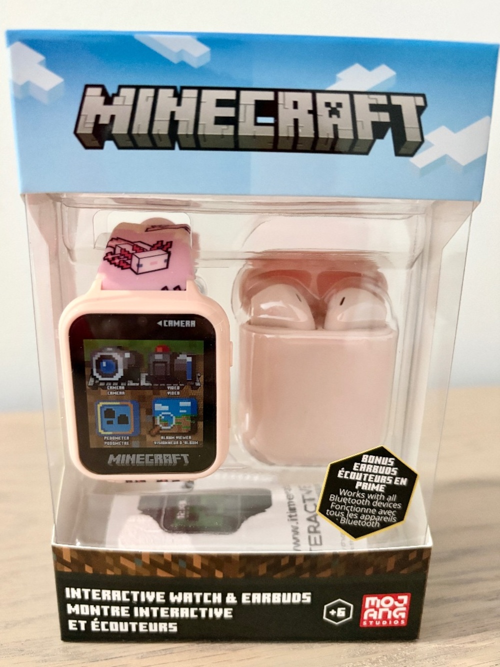Minecraft, Touch Screen, Interactive, Watch, With Bonus, Earbuds, NEW, SEALED
